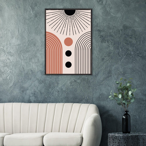 Artfulprints Poster Boho – Cosmic rise   - 30x40 cm - Meerkleurig