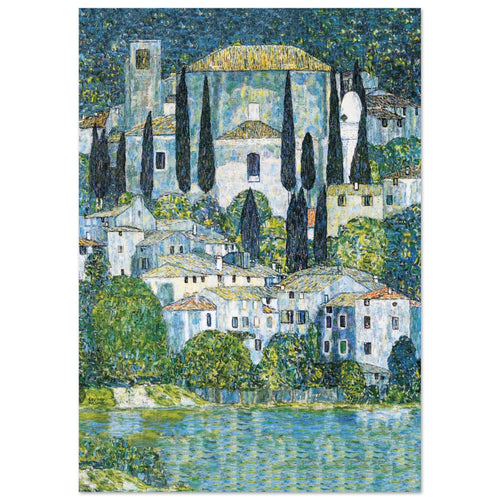 Artfulprints  Gustav Klimt - Church in Cassone   poster A4 21x29.7 cm