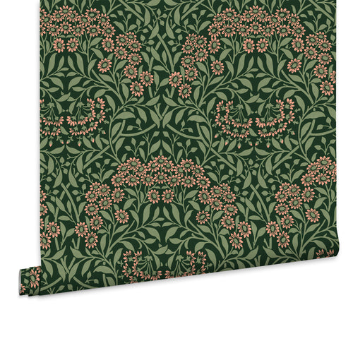 William Morris at Home Vliesbehang - Michaelmas Daisy Forest