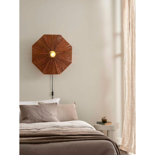 GOOD&MOJO wandlamp Panama - bruin - Ø65cm - vtwonen shop