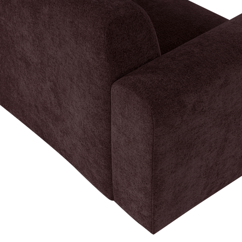 WOOOD 3-zits bank slub Umina - Chenille - Bordeauxrood