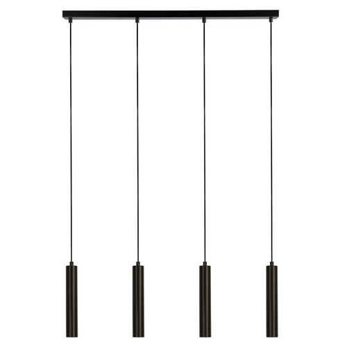 Dulwich Plafondhanger met 4 lichtbalken, zwart