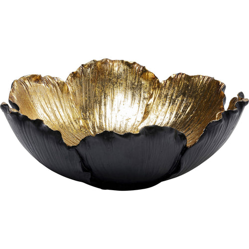 Kare Design Beker Flower Bloom Zwart Gouden Ø25cm