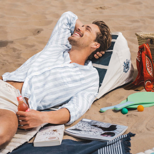 Besarto - Relaxmatras - Strandmatras - Zwart Wit