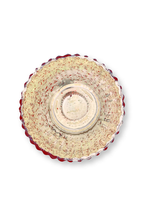 Pip Studio Waxinelichthouders Set 3 - Glas - Rood - 10x10.5cm