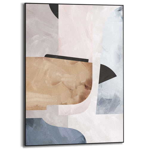 Reinders Soft Abstract II schilderij -  beige - woonkamer - 70x50cm