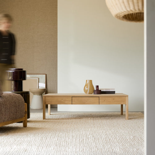 Tikamoon Massief eiken salontafel - Naturel - vtwonen shop