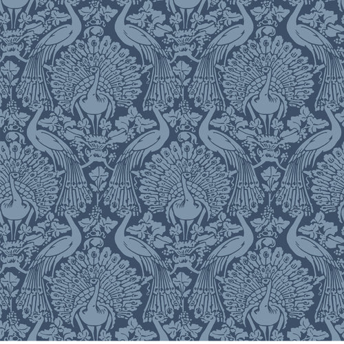 Laura Ashley Vliesbehang - Peacock Damask Dusky Seaspray - 10mx52cm - vtwonen shop