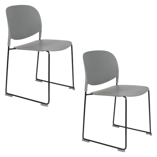 Housecraft Living Stacks Stapelbare Stoelen/ Eetkamerstoelen Grijs - Set van 4 - vtwonen shop