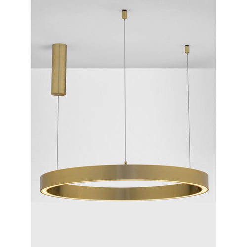 Nova Luce STING Geïntegreerde LED-hanglamp in messing goud, Triac dimbaar, 50W, 2968lm, 3000K