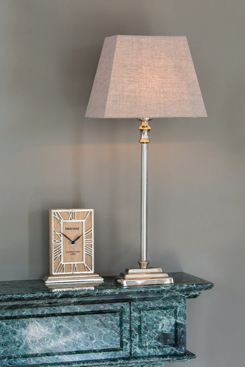 Light & Living lampvoet  - zilver - 12x7.5x38 cm