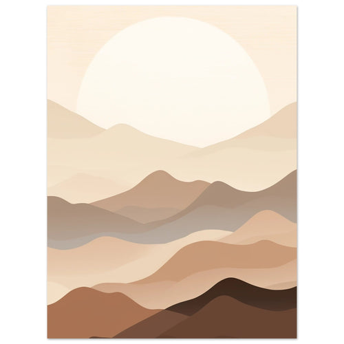 Artfulprints  Japandi landscape   poster 30x40 cm