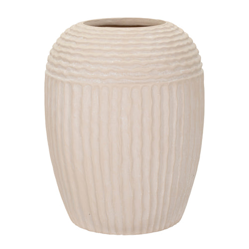 Mauro Ferretti vaas - Ø 30x38,5 cm - creme