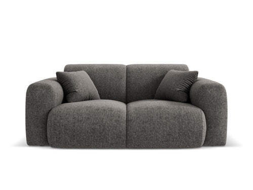 Cosmopolitan Design Bank Nolio 2-zits, chenille, grijs - 95x170x72cm