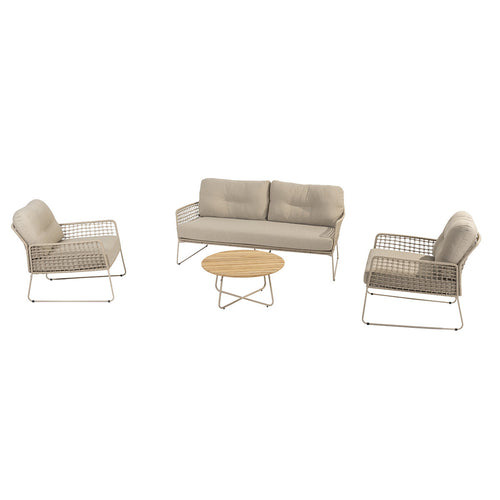 Taste by 4 Seasons loungeset Albano latte 4-delig - vtwonen shop