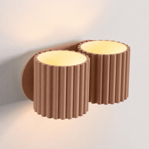 Sollux Lighting Wandlamp AURA 2 mokka G9 - 21x12x10cm