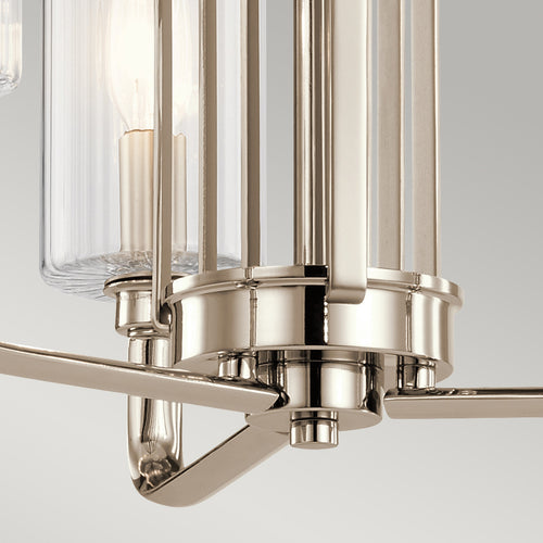 Elstead Kichler Kimrose Multi Arm Hanglamp Gepolijst Nikkel