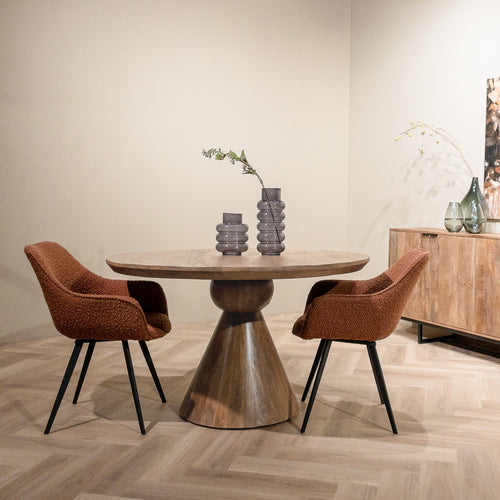Brix eetkamertafel Balthazar - 130cm - mangohout