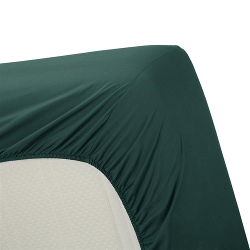 Ambiante hoeslaken Cotton Uni HL - 90x200/210 cm - donker groen - vtwonen shop