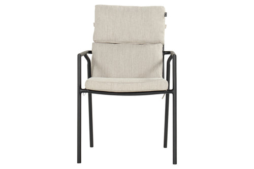 Hartman Tuinstoel Shinzo - Zwart Touw - Zithoogte 50cm - Set van 4 - vtwonen shop