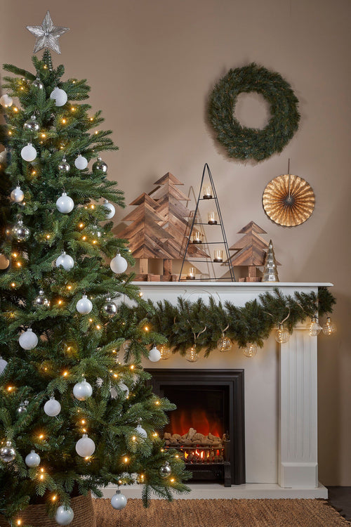 Black Box Trees Brampton Kunstkerstboom met LED Verlichting - H185 x Ø127 cm - Groen