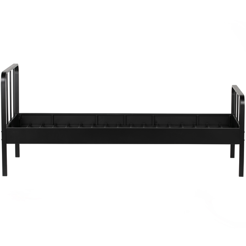 WOOOD bed Mees- Metaal - Zwart - 90x208x95 - vtwonen shop