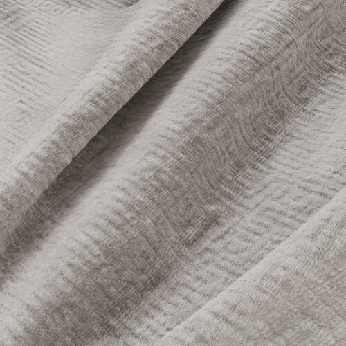 Sia Home - Grote hoekbank, links MYRA - fluweel met motieven beige 269cm