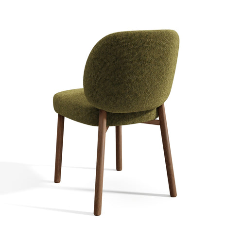 Premium Interiors - Set van 2 stoelen MOKA - getextureerd fluweel vintage groen 47cm