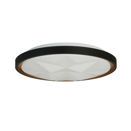 Searchlight Satellite LED-plafondlamp, zwart met stereffectdiffuser