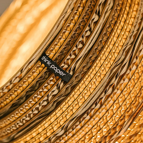 Think Paper tafellamp Globe - 1 lichts - 29  x 27   cm - bruin - vtwonen shop