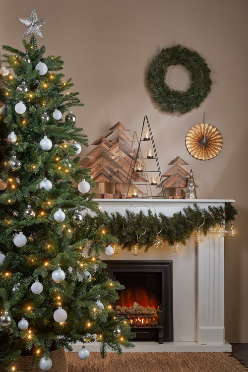 Black Box Trees Brampton Kunstkerstboom met LED Verlichting - H155 x Ø107 cm - Groen