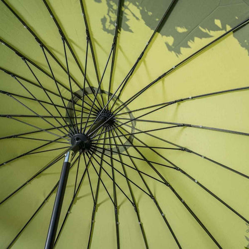 Garden Impressions stokparasol Manilla olijf Ø250 cm met Cosmo voet en hoes