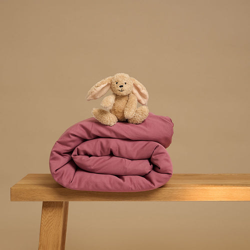 Coco & Cici - Kids - TENCEL Twill Dekbedovertrek Dusty Rose - 140x200 + 1 Kussensloop 60x70