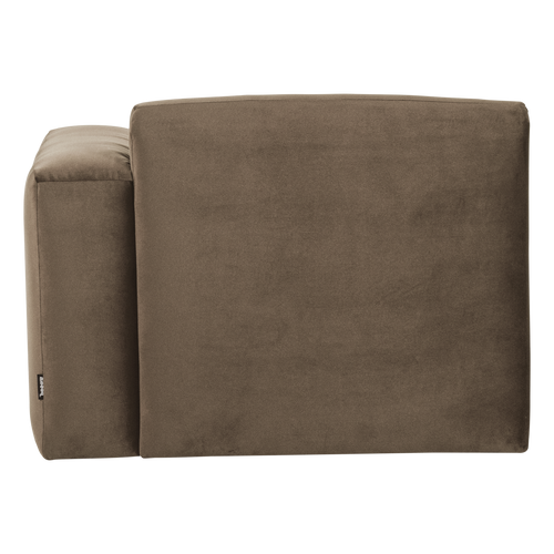 WOOOD 1-zits bank arm rechts Mojo Base - Velvet - Taupe - 74x105x97