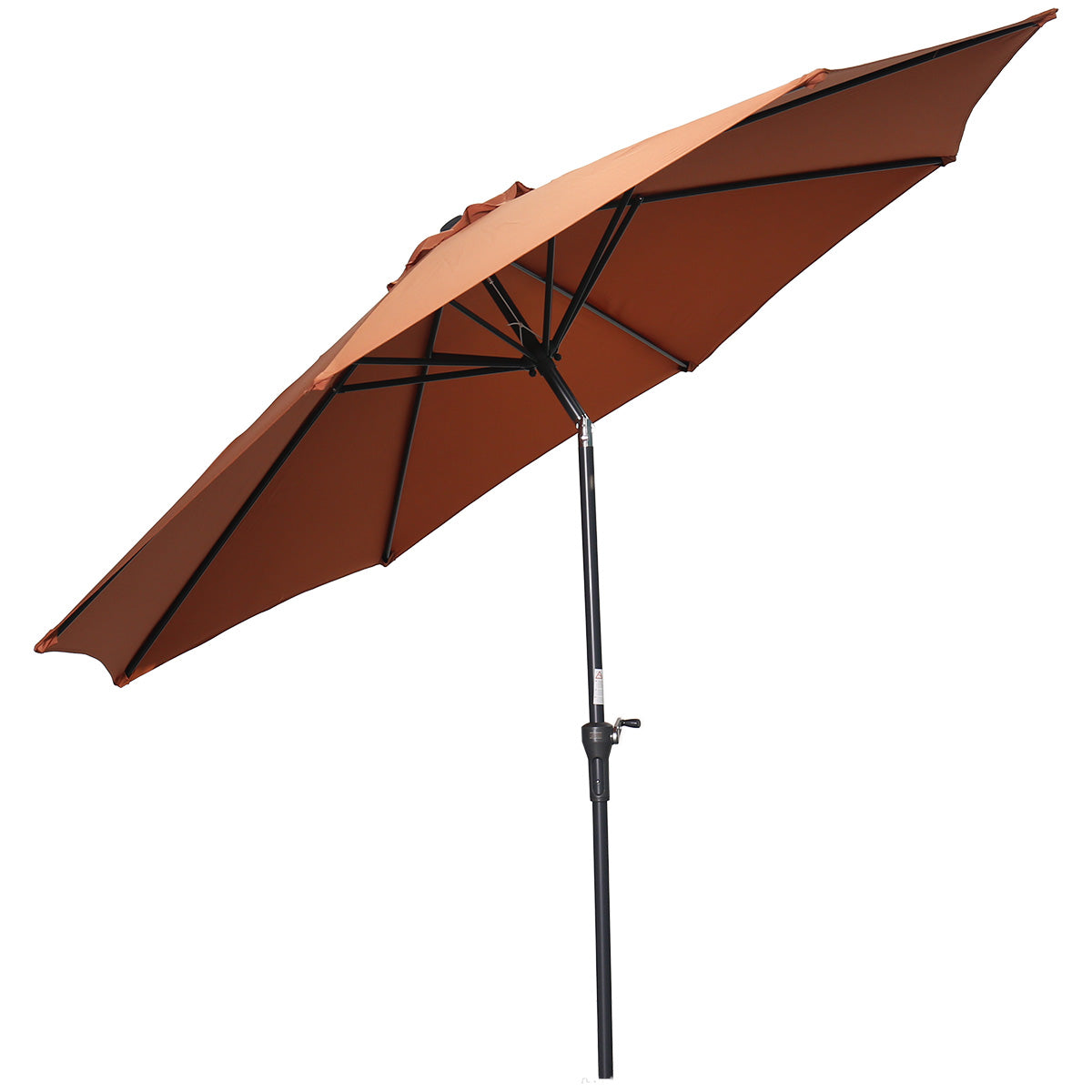 Lotus parasol - Ø300 cm - carbon black - koper – vtwonen shop