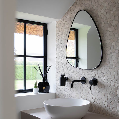 Atmooz spiegel Stone L - zwart - 48 x 2 x H 60 cm