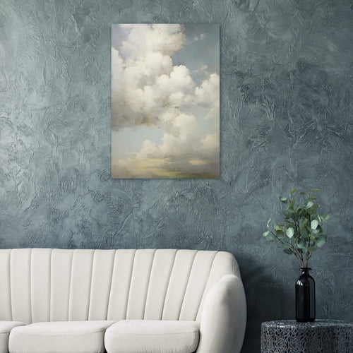 Artfulprints Poster met Lijst The clouds   - 50x70 cm - Wit