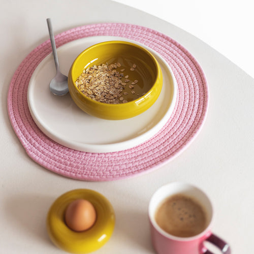 Ona - Placemat 35cm blush pink Piff - Set van 4