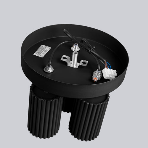 Sollux Lighting Plafondlamp KARBON 3P zwart - 19,5x19,5x18cm