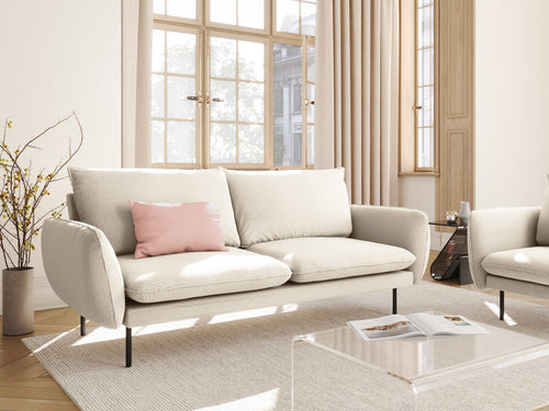 Cosmopolitan Design Bank Vienna 3-zits, boucle, beige - 92x200x95cm