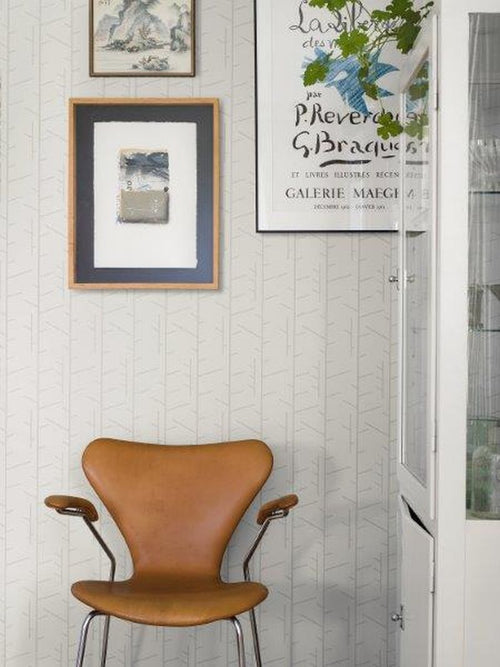 Borastapeter behang grafisch motief grijs - 53 cm x 10.05 m - 660757 - vtwonen shop