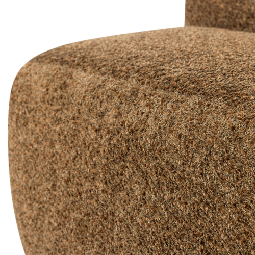 WOOOD eetbank 84 cm rugleuning Mojo Base - Wollig - Honinggeel - 83x84x76