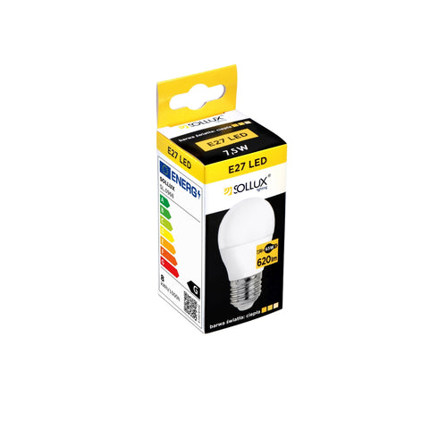 Sollux Lighting LED lamp E27 3000K 7,5W 620lm - 4,5x4,5x8,9cm