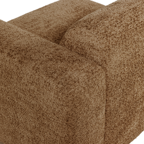 WOOOD 1-zits bank arm rechts Mojo Base - Wollig - Honinggeel - 74x105x97