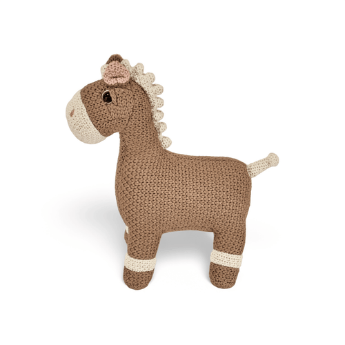 Pintado & Lacado knuffeldier Paard - bruin - 33 cm