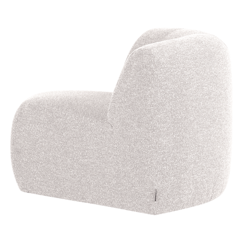WOOOD hoekelement rond Mojo Base - Bouclé - Ecru Melange - 74x110x110