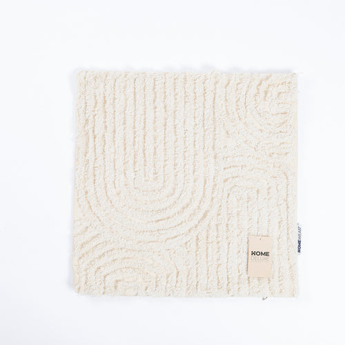 HOME DELUXE Getufte kussenhoes JARA Geometrisch met kussenvulling - Crème