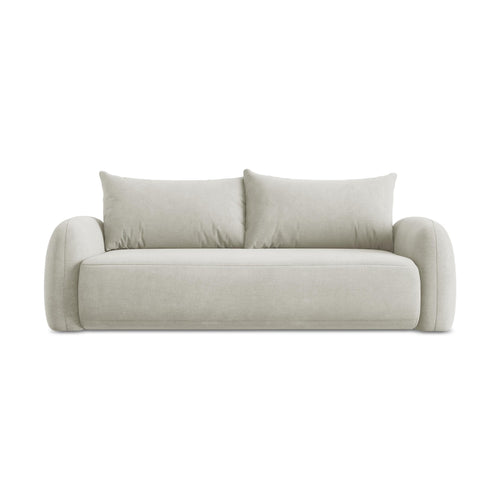 LaMiaSofa 3-zits slaapbank Amalfi - chenille stof - parel - 250x112x90