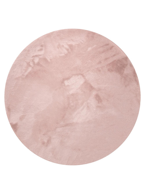benuta nepbont vloerkleed Dave - roze - ø 120 cm