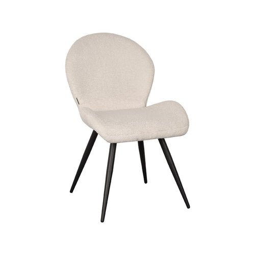 LABEL51 Eetkamerstoel Sky - Beige Teddy - Zithoogte 48cm - Set van 2 - vtwonen shop